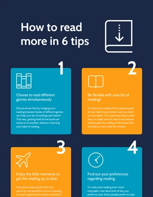 Free  Template: Reading Infographic Template