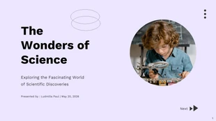 Free  Template: Pastel Wonder of Science Paragraph Presentation Template