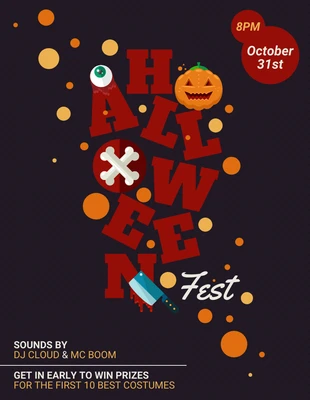 business  Template: Halloween Fest Flyer Template