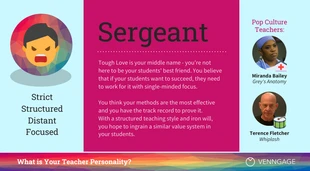 Free  Template: Sergeant Teacher Personality