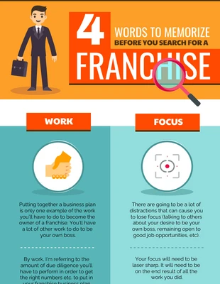 business  Template: Franchise Search Tips Infographic Template