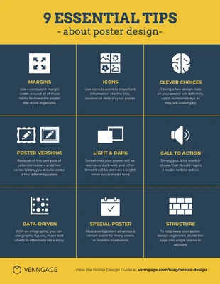 business  Template: Poster Design Checklist Infographic Template