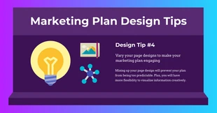 Free  Template: Purple Marketing Plan Facebook Post