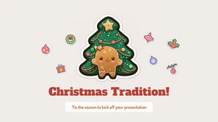 Free  Template: Cute Christmas Illustration Presentation Template