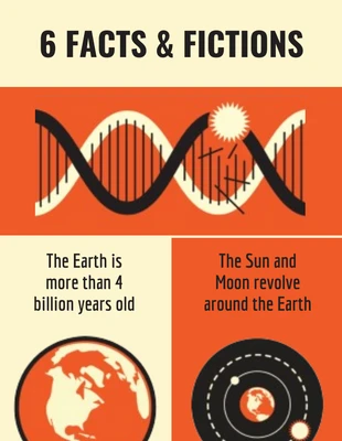 Free  Template: Fact vs Fiction Infographic Template