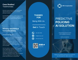 Free  Template: Predictive Policing AI Solutions C Fold Brochure Template