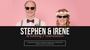 Free  Template: Simple Wedding Presentation Template