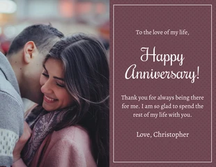 premium  Template: Simple Anniversary Card