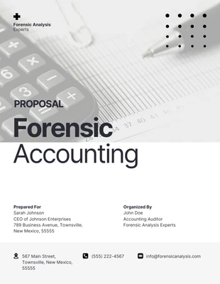 Free  Template: Forensic Accounting Proposal Template