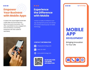 premium interactive Template: Mobile App Development Brochure Template