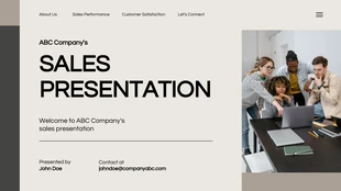 Free  Template: Pampas Sales Presentation Template