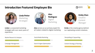 Employee Bio Feature Company Presentation - Page 2