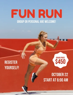 Free  Template: Fun Run Flyer Template