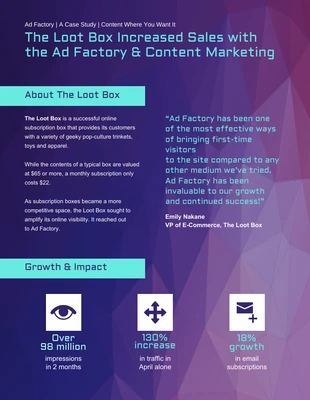 premium  Template: Content Marketing Case Study Template