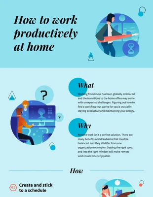 business  Template: Work From Home Productivity Infographic Template