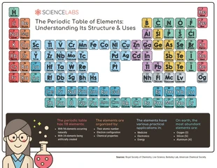 premium  Template: Periodic Table of Elements Structure Infographic Template