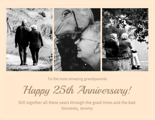 premium  Template: Classic Couple Anniversary Card