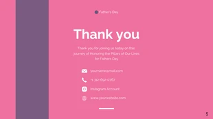 Purple and Pink Fathers Day Presentation - Page 5