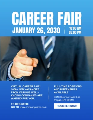 Free  Template: Career Mela Flyer Template