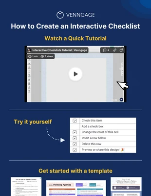 Free  Template: Interactive Checklist Tutorial