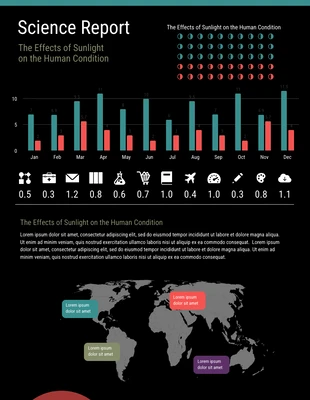 business  Template: Scientific Report Infographic Template