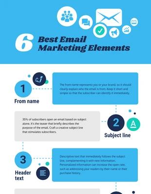 business  Template: Email Marketing Elements List Infographic Template