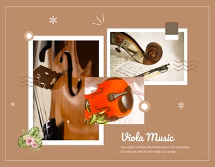 Free  Template: Chocolate Simple Biola Music Collage