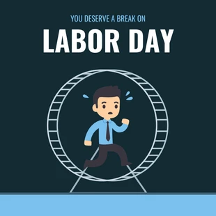 Free  Template: Break on Labor Day Instagram Post