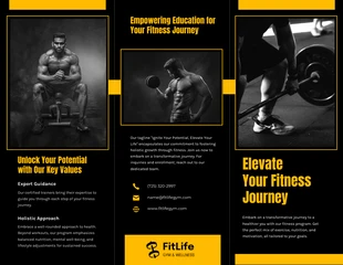 premium  Template: Physical Fitness Gym Brochure Template