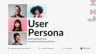 premium  Template: Pink User Persona Presentation Template