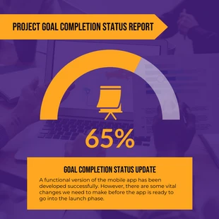 Free  Template: Goal Completion Gauge Chart Template