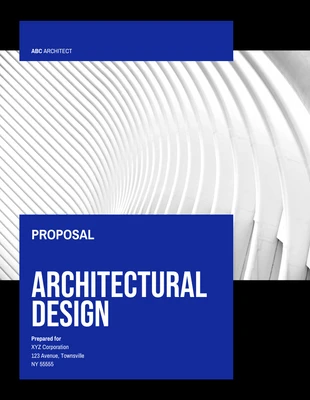 Free  Template: Simple Architectural Design Proposal Template