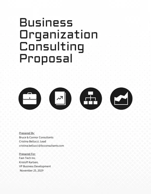 business  Template: Gray Business Organization Consulting Proposal Template