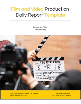 business  Template: Minimalist Clean Production Report Template