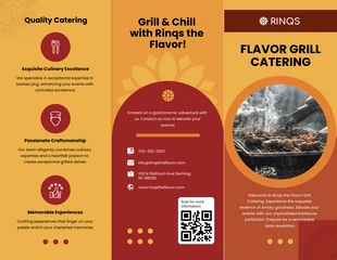 premium  Template: BBQ and Grill Catering Brochure Template