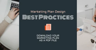 Free  Template: Modern Marketing Plan Facebook Post