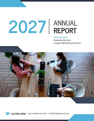 premium  Template: White Nonprofit Annual Report Template