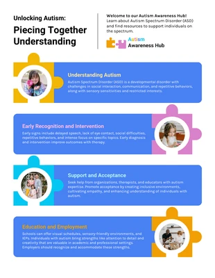 business  Template: Understanding Autism Infographic Template