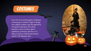 Purple and Orange Halloween Presentation - Page 3