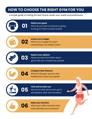 premium  Template: Selecting the Perfect Gym Infographic Template