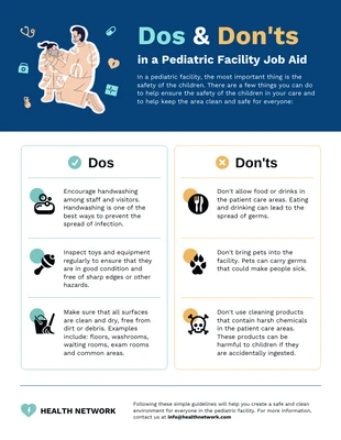 premium  Template: Job Aid Template for Healthcare Infographic Template