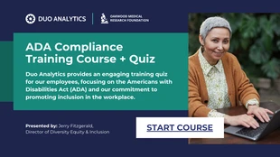 business interactive Template: Interactive ADA Compliance Training Quiz Presentation