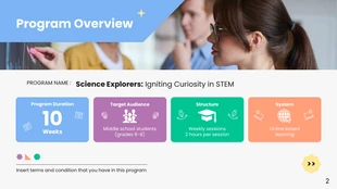 Colorful STEM Education Program Presentation - Page 2