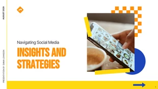 Free  Template: Social Media Strategies and Insights Presentation Template