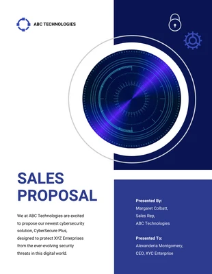 business  Template: Modern Technology Sales Proposal Template