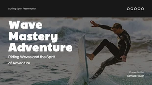 Free  Template: Simple Surfing Sports Presentation Template