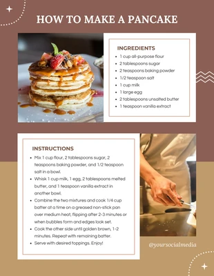 Free  Template: How to Make a Pancake Flyer Template