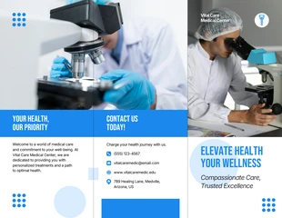 Free  Template: Simple Medical Tri-fold Brochure Template