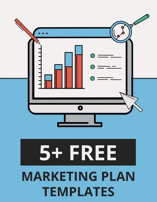 premium  Template: 5 Marketing Plan Templates Pinterest Post