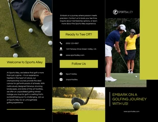 premium  Template: Sport Tri-fold Brochure Template